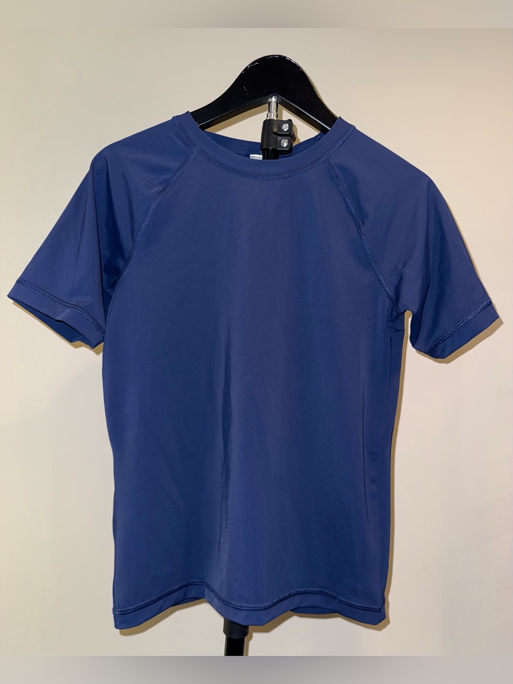 Hanna Andersson navy blue short sleeve rash guard, size 12